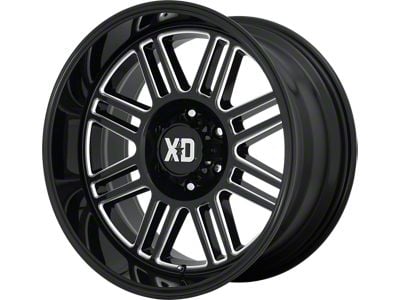 XD Cage Gloss Black Milled 6-Lug Wheel; 20x9; 18mm Offset (19-25 RAM 1500)