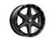 XD Clamp Gloss Black Milled 8-Lug Wheel; 22x10; -18mm Offset (06-08 RAM 1500 Mega Cab)