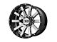 XD Heist Chrome Center with Gloss Black Milled Lip 5-Lug Wheel; 20x12; -44mm Offset (09-18 RAM 1500)