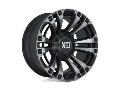 XD Monster 3 Satin Black with Gray Tint 8-Lug Wheel; 20x10; -18mm Offset (06-08 RAM 1500 Mega Cab)