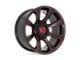 XD Reactor Gloss Black Milled with Red Tint 5-Lug Wheel; 20x10; -18mm Offset (02-08 RAM 1500, Excluding Mega Cab)