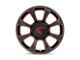 XD Reactor Gloss Black Milled with Red Tint 5-Lug Wheel; 20x9; 18mm Offset (02-08 RAM 1500, Excluding Mega Cab)