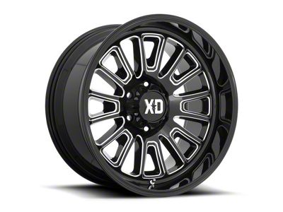 XD Rover Gloss Black Milled 5-Lug Wheel; 20x9; 0mm Offset (09-18 RAM 1500)