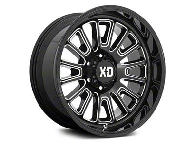 XD Rover Gloss Black Milled 6-Lug Wheel; 24x12; -44mm Offset (19-25 RAM 1500)