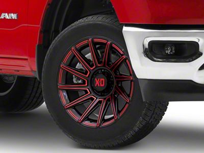 XD Specter Gloss Black with Red Tint 6-Lug Wheel; 20x10; -18mm Offset (19-24 RAM 1500)