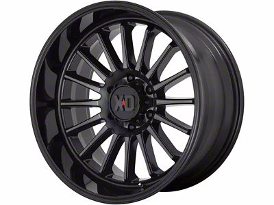 XD Whiplash Gloss Black with Gray Tint 5-Lug Wheel; 20x9; 0mm Offset (09-18 RAM 1500)