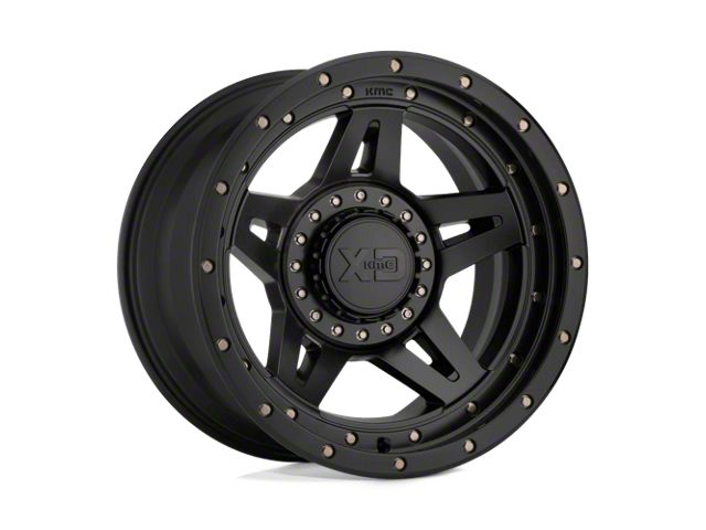 XD Brute Satin Black 8-Lug Wheel; 17x9; -12mm Offset (19-24 RAM 2500)