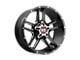 XD Clamp Gloss Black Milled 8-Lug Wheel; 20x9; 0mm Offset (19-24 RAM 2500)