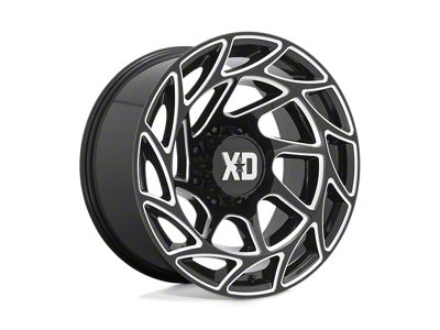 XD Onslaught Gloss Black Milled 8-Lug Wheel; 20x10; -18mm Offset (19-24 RAM 2500)
