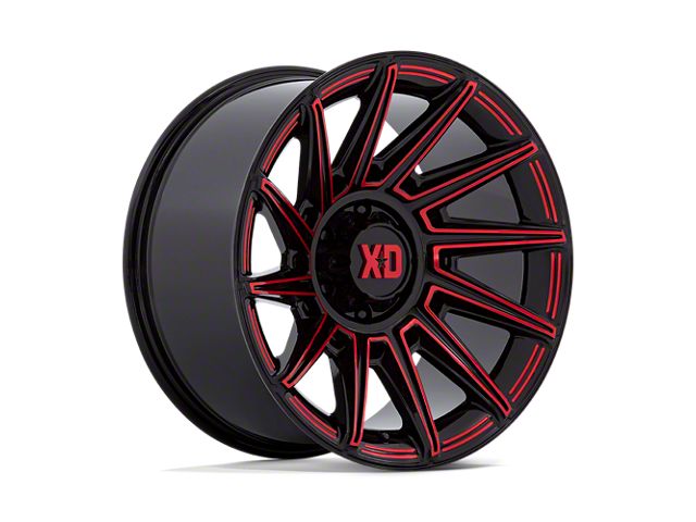 XD Specter Gloss Black with Red Tint 8-Lug Wheel; 20x10; -18mm Offset (19-24 RAM 2500)