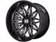 XD Gunner Gloss Black Milled 6-Lug Wheel; 22x10; -18mm Offset (19-23 Ranger)