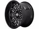 XD Gunner Gloss Black Milled 6-Lug Wheel; 22x10; -18mm Offset (19-23 Ranger)