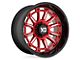 XD Phoenix Candy Red Milled with Black Lip 6-Lug Wheel; 20x10; -18mm Offset (19-23 Ranger)