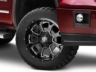 XD Buck 25 Gloss Black Milled 6-Lug Wheel; 20x10; -24mm Offset (14-18 Sierra 1500)