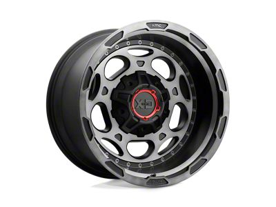 XD Demodog Satin Black Gray Tint 6-Lug Wheel; 20x12; -44mm Offset (19-24 Sierra 1500)