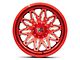 XD Gunner Candy Red Milled 6-Lug Wheel; 20x10; -18mm Offset (19-24 Sierra 1500)