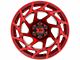 XD Onslaught Candy Red 6-Lug Wheel; 17x9; 0mm Offset (14-18 Sierra 1500)