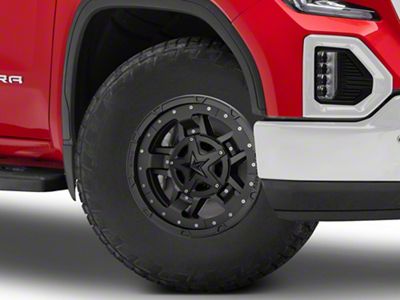 XD Rockstar III Matte Black 6-Lug Wheel; 17x8; 20mm Offset (19-25 Sierra 1500)