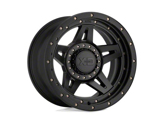 XD Brute Satin Black 8-Lug Wheel; 17x9; -12mm Offset (07-10 Sierra 2500 HD)