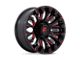 XD Chopstix Chrome Center with Gloss Black Milled Lip 8-Lug Wheel; 22x10; -18mm Offset (20-24 Sierra 2500 HD)