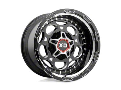 XD Demodog Gloss Black Milled 8-Lug Wheel; 20x10; -18mm Offset (07-10 Sierra 2500 HD)