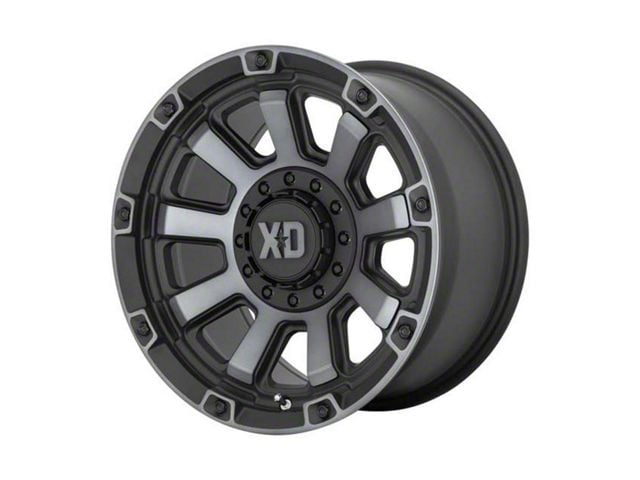 XD Gauntlet Satin Black with Gray Tint 8-Lug Wheel; 20x9; 0mm Offset (07-10 Sierra 2500 HD)