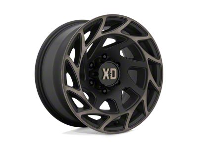 XD Onslaught Satin Black with Bronze Tint 8-Lug Wheel; 20x9; 0mm Offset (20-24 Sierra 2500 HD)
