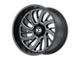 XD Surge Satin Black Milled 8-Lug Wheel; 20x12; -44mm Offset (20-24 Sierra 2500 HD)