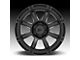 XD Titan Satin Black 8-Lug Wheel; 20x12; -44mm Offset (07-10 Sierra 2500 HD)