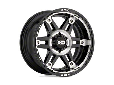 XD Spy II Gloss Black Machined 8-Lug Wheel; 20x10; -18mm Offset (20-24 Sierra 3500 HD SRW)