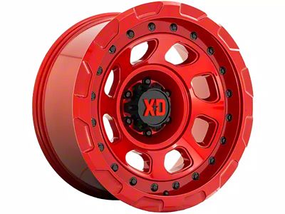 XD Storm Candy Red 6-Lug Wheel; 17x9; 0mm Offset (14-18 Silverado 1500)