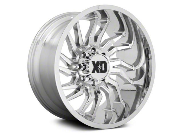 XD Tension Chrome 6-Lug Wheel; 22x12; -44mm Offset (19-24 Silverado 1500)