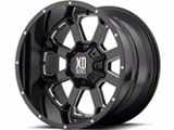 XD Buck 25 Gloss Black Milled 8-Lug Wheel; 20x10; -24mm Offset (20-25 Silverado 2500 HD)