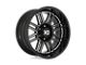 XD Cage Gloss Black Milled 8-Lug Wheel; 20x9; 18mm Offset (07-10 Silverado 2500 HD)