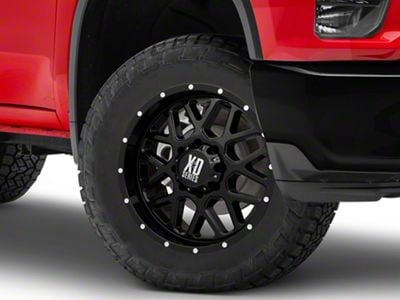 XD Grenade Gloss Black 8-Lug Wheel; 20x9; 18mm Offset (20-25 Silverado 2500 HD)