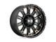 XD Hoss II Satin Black Machined Dark Tint 8-Lug Wheel; 20x9; -12mm Offset (07-10 Silverado 2500 HD)