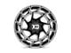 XD Onslaught Gloss Black Milled 8-Lug Wheel; 20x10; -18mm Offset (07-10 Silverado 2500 HD)