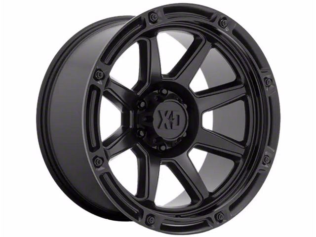 XD Titan Satin Black 8-Lug Wheel; 20x9; 0mm Offset (20-24 Silverado 2500 HD)