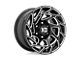 XD Onslaught Gloss Black Milled 8-Lug Wheel; 20x9; 0mm Offset (20-24 Silverado 3500 HD SRW)