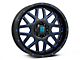 XD Grenade Satin Black Milled with Blue Clear Coat 6-Lug Wheel; 20x9; 0mm Offset (21-24 Tahoe)