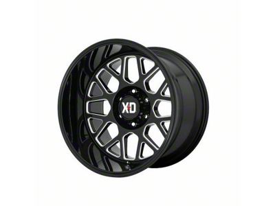 XD Grenade 2 Gloss Black Milled 6-Lug Wheel; 20x9; 18mm Offset (21-24 Yukon)