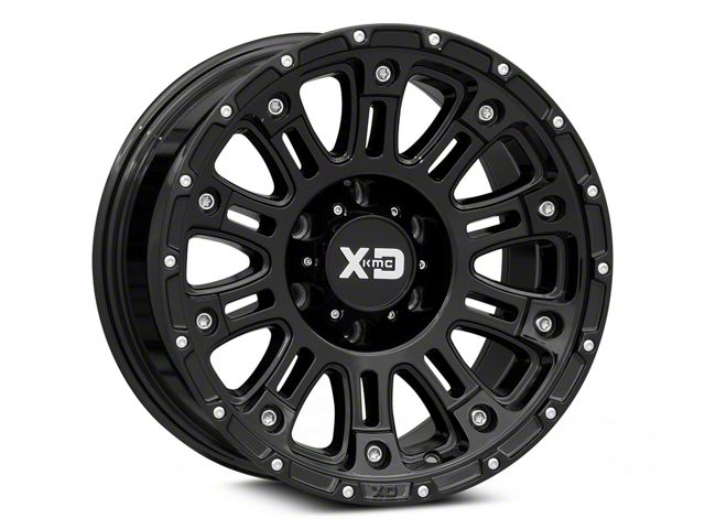 XD Hoss II Gloss Black 6-Lug Wheel; 17x9; -12mm Offset (21-24 Yukon)