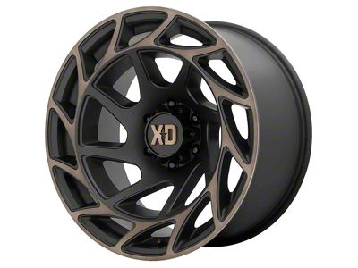 XD Onslaught Satin Black with Bronze Tint 6-Lug Wheel; 17x9; 0mm Offset (21-24 Yukon)