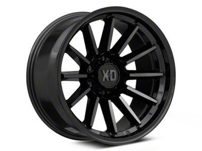 XD XD855 Gloss Black Machined with Gray Tint 6-Lug Wheel; 20x10; -18mm Offset (21-24 Yukon)