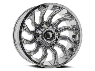 XF Offroad XF-224 Chrome 8-Lug Wheel; 22x12; -44mm Offset (01-06 Sierra 2500 HD)