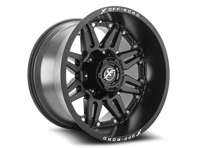 XF Offroad XF-204 Matte Black 8-Lug Wheel; 24x14; -76mm Offset (01-06 Sierra 3500 HD SRW)