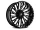 XF Offroad XF-226 Gloss Black Milled 8-Lug Wheel; 20x9; 0mm Offset (03-09 RAM 2500)