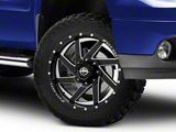 XF Offroad XF-205 Gloss Black Milled 6-Lug Wheel; 20x9; 0mm Offset (07-13 Sierra 1500)