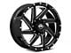 XF Offroad XF-205 Gloss Black Milled 6-Lug Wheel; 20x9; 0mm Offset (07-13 Sierra 1500)