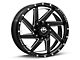 XF Offroad XF-205 Gloss Black Milled 6-Lug Wheel; 20x9; 0mm Offset (07-13 Sierra 1500)